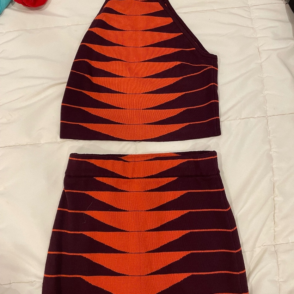 Top and skirt set